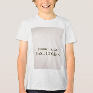 Med sabar-lugn kommer, minimalistisk islamisk desi t shirt
