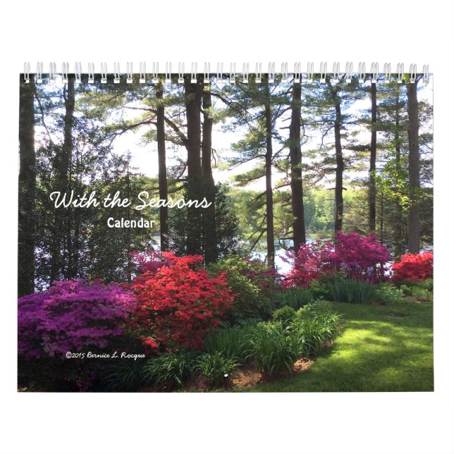 Med säsongerna - kalender --- (Omslag)