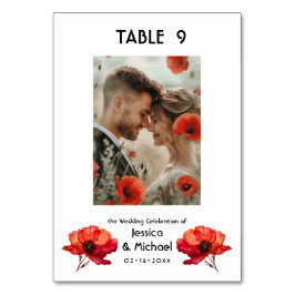 Med Scarlet Petal Elegance Bordsnummer