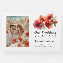 Med Scarlet Petal Sergranat Gästböcker