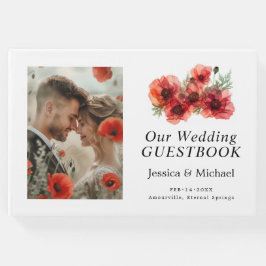 Med Scarlet Petal Sergranat Gästböcker