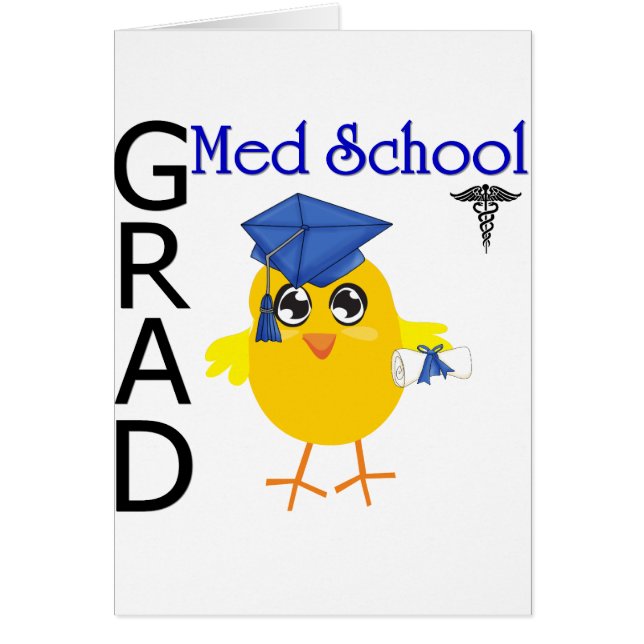 Med School Grad Hälsningskort (Framsidan)