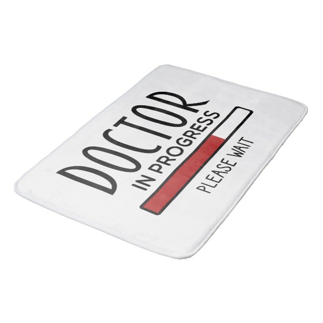 Med School Student Doktor pågår Badrumsmatta (Vinklad)