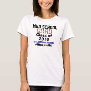 Med School Studenten School Namn Tee