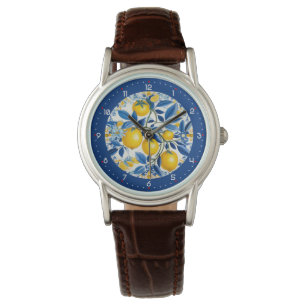Med siffror Citron Zest Ur Armbandsur