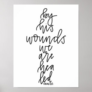 Med sina sår läcker vi konsten från Calligraphy Wa Poster