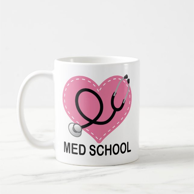 Med skolar student- eller studentmuggen kaffemugg (Vänster)