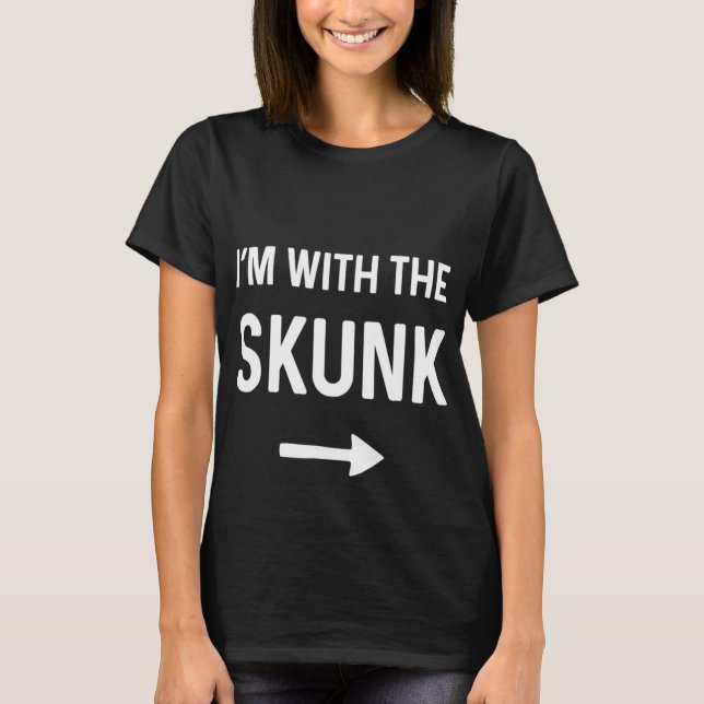 Med Skunk Shirt Funny Halloween Costume T Shirt (Framsida)