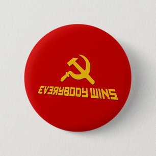 Med socialism vinner alla! Government Satire Knapp