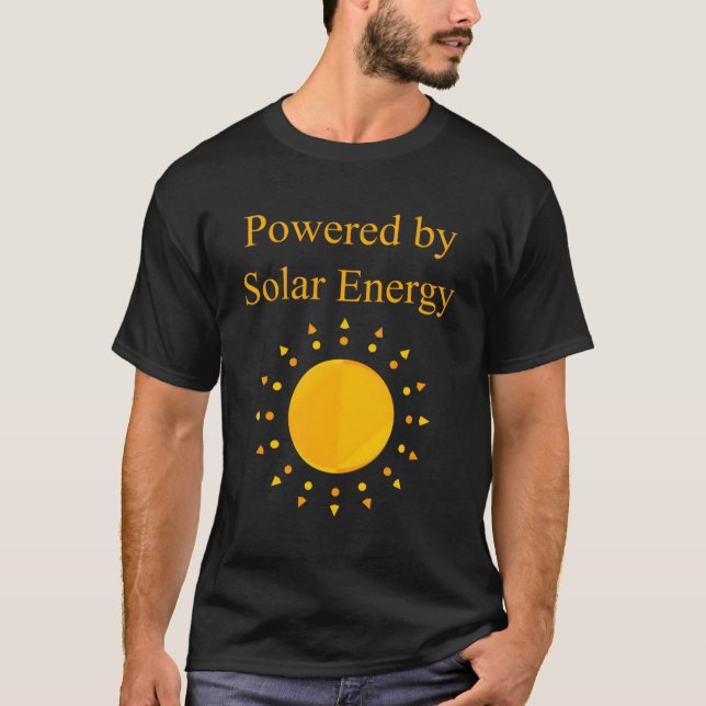 Med solenergi t shirt (Framsida)