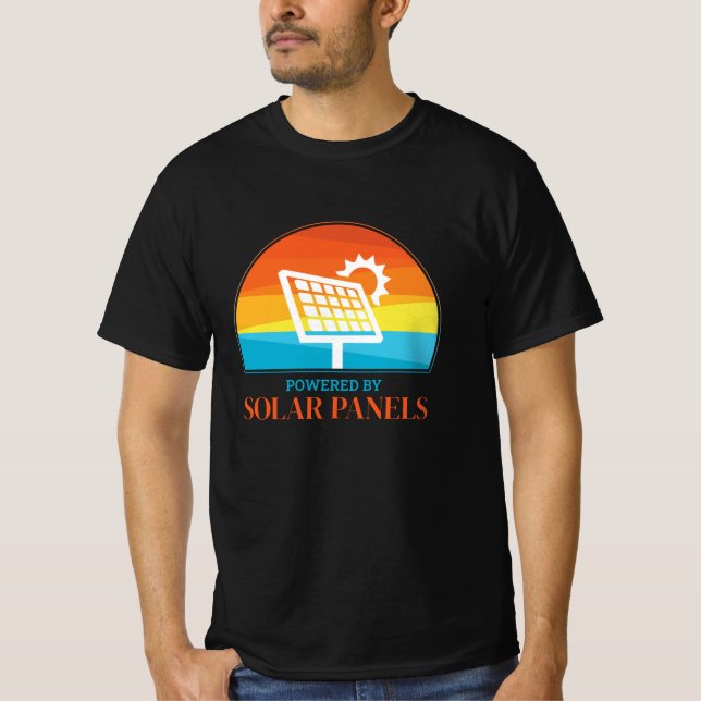Med solpaneler Photovoltaic Sol T Shirt (Framsida)