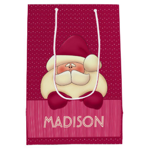 MED-Söt i Rosa Girly Santa Theme Medium Gift B