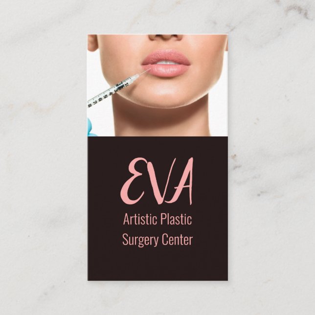 Med Spa Plastic Surgeon Visitkort (Framsida)