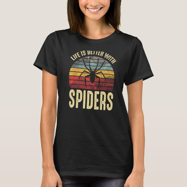 Med Spiders Retro Spider Owner T Shirt (Framsida)