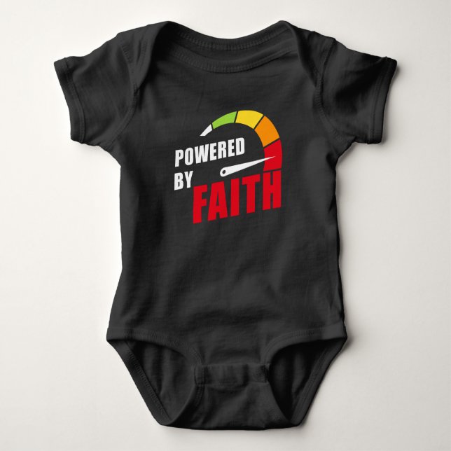 Med stöd av Faith Christian Inspiring Motivational T Shirt (Framsida)