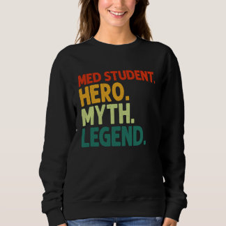 Med Student Hero Myt Legend Vintage Medicinsk Stud T Shirt
