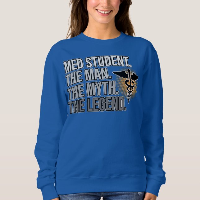 Med Student Man Myth Legend Medical School Doktor T Shirt (Framsida)
