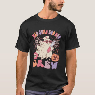 Med Surg Boo Crew Ghost Nurse Halloween Women T Sh Shirt