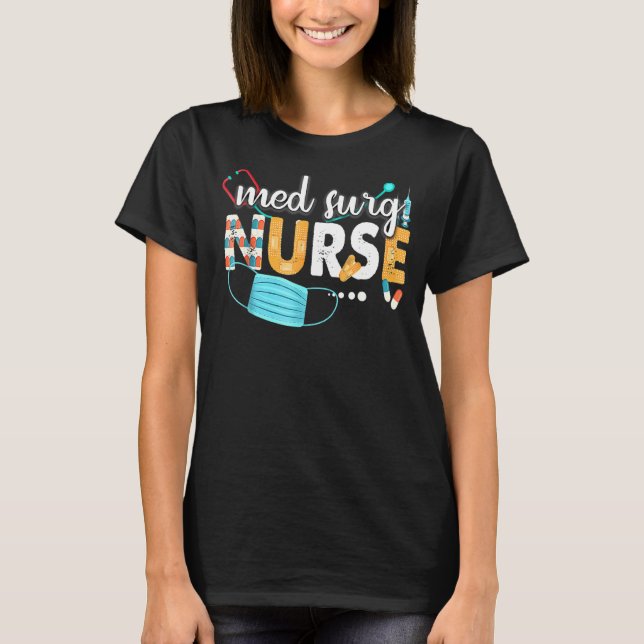 Med Surg Nurse Cute Nurses Vecka 2022 T Shirt (Framsida)