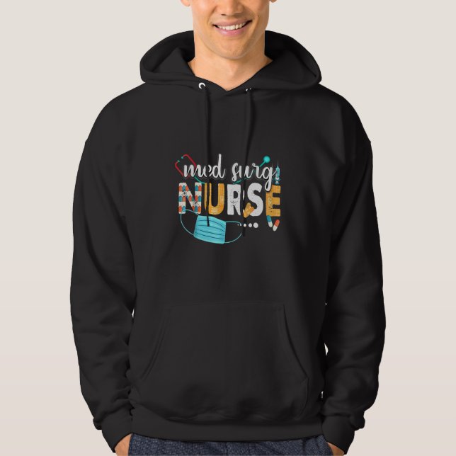 Med Surg Nurse Cute Nurses Vecka 2022 Uppskattning Hoodie (Framsida)