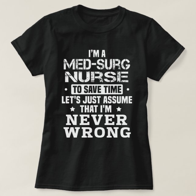 Med-Surg Nurse T Shirt (Design framsida)