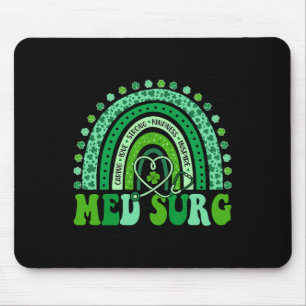 Med Surg Rainbow Leopard St Patricks Day Sjuksköte Musmatta