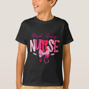 Med Surg Sjuksköterska Alla Hjärtans Dag Stetoskop T Shirt
