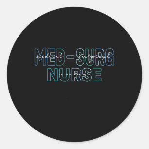 Med Surg Sjuksköterska Medicinsk Kirurgisk Omvårdn Runt Klistermärke