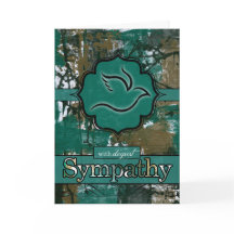med Sympathy Teal och Brown Urban Graffiti Dove