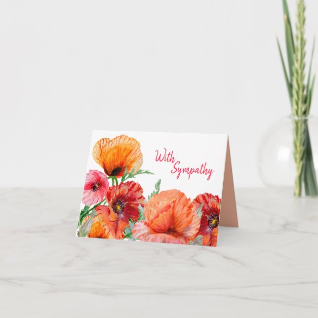 Med sympati, diskettenheter för vattenfärg kort (Framsida)