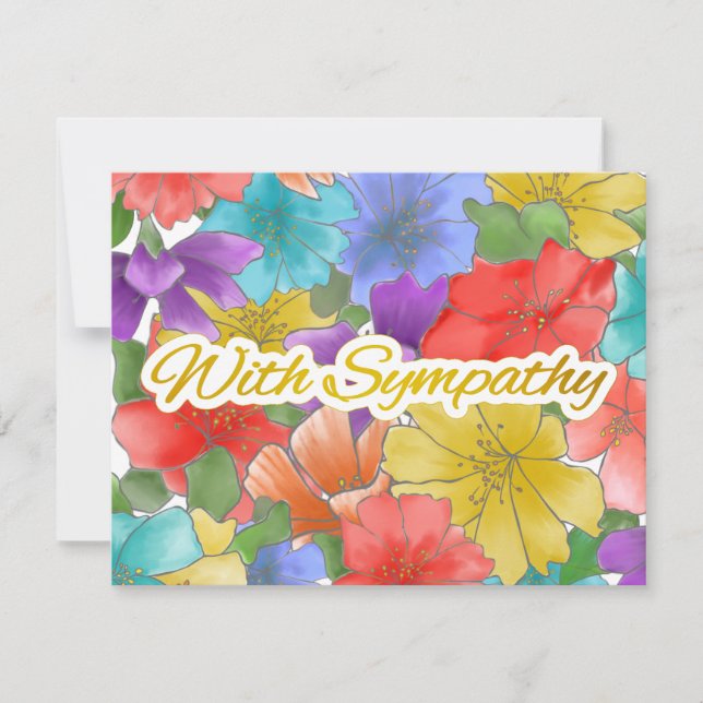 Med sympati för den moderna Multifärgaden Blommigt (Framsida)
