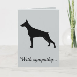 Med sympati: Förlorad Doberman Pinscher Kort