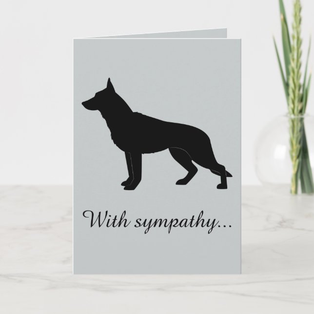 Med sympati: Förlorad tysk Shepherd-Hund Kort (Framsida)