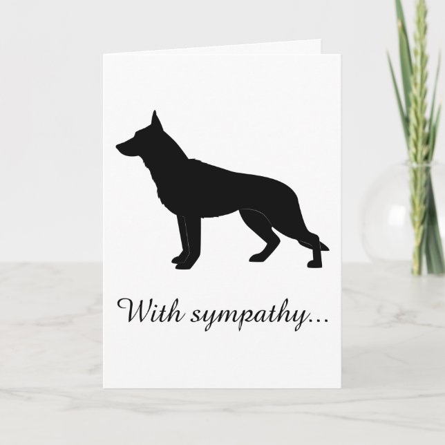 Med sympati: Förlorad tysk Shepherd-Hund Kort (Framsida)