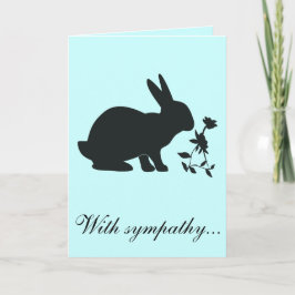 Med sympati Förlust av din Bunny med Dikt Kort