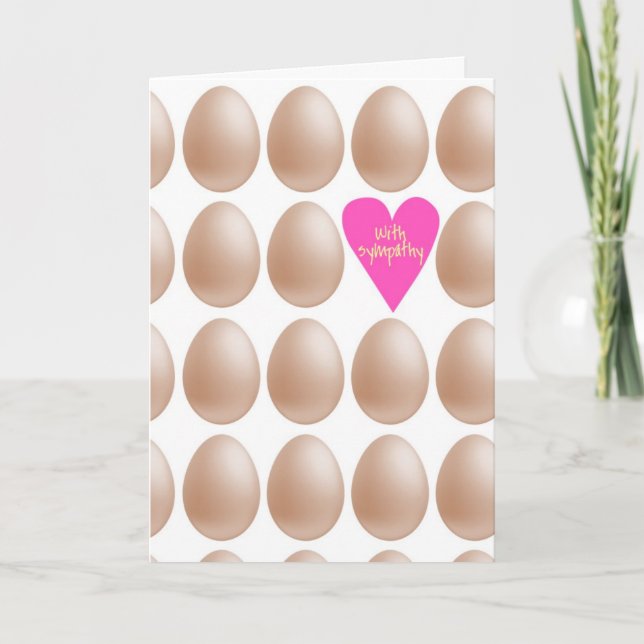 Med sympati: förlust av kyckling kort (Framsida)