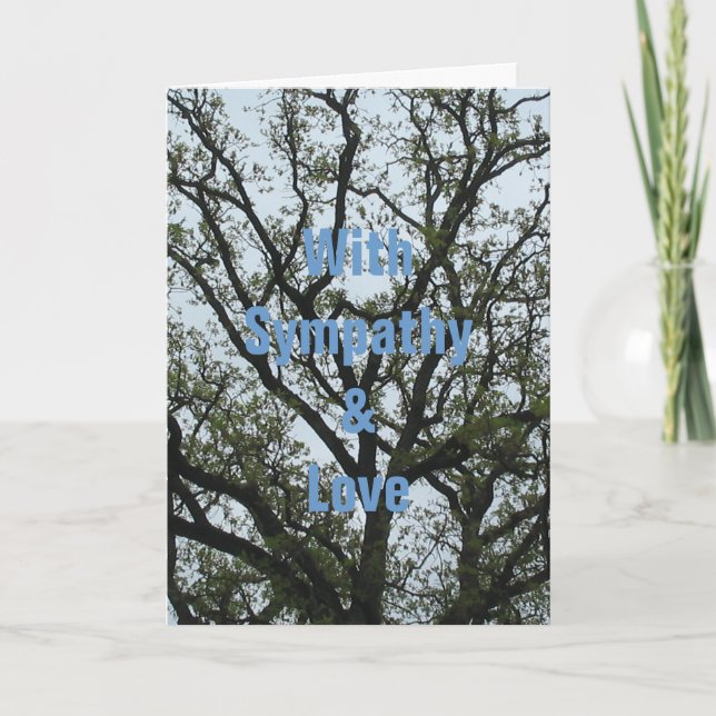 Med sympati & kärlek kort (Framsida)