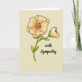 Med sympati notera kortgult kort