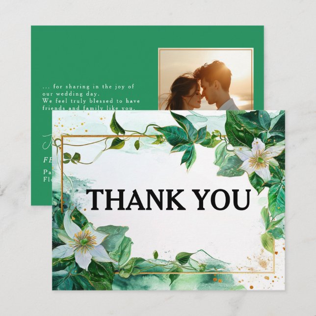 Med Tack med Passiflora-service (Fram/baksida)