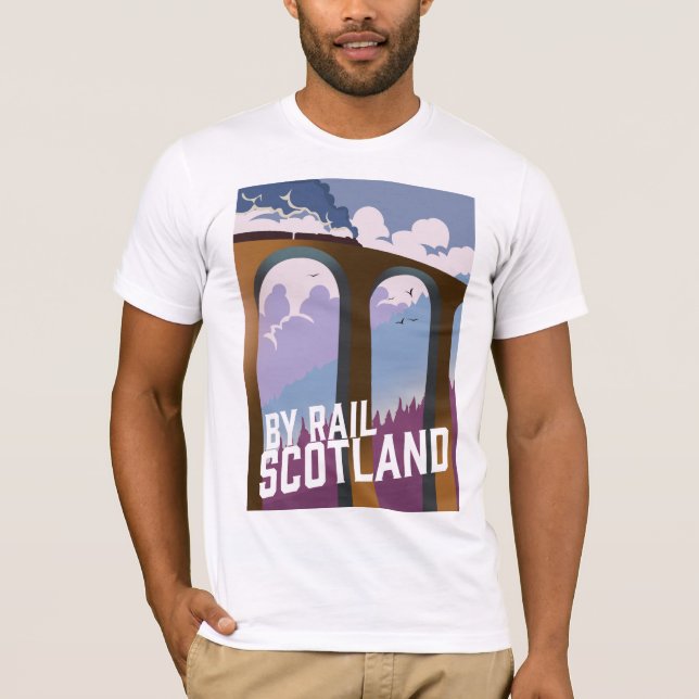 Med Tåg Skottland T Shirt (Framsida)