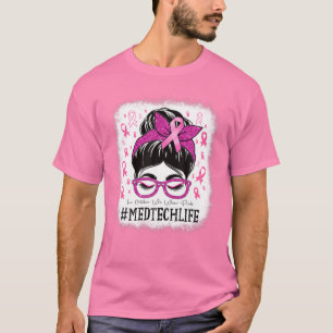 Med Tech i oktober Bära Rosa Breast Cancer Awa T Shirt