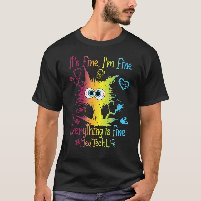 Med Tech Life är allt färgstarkt i Bran T Shirt (Framsida)