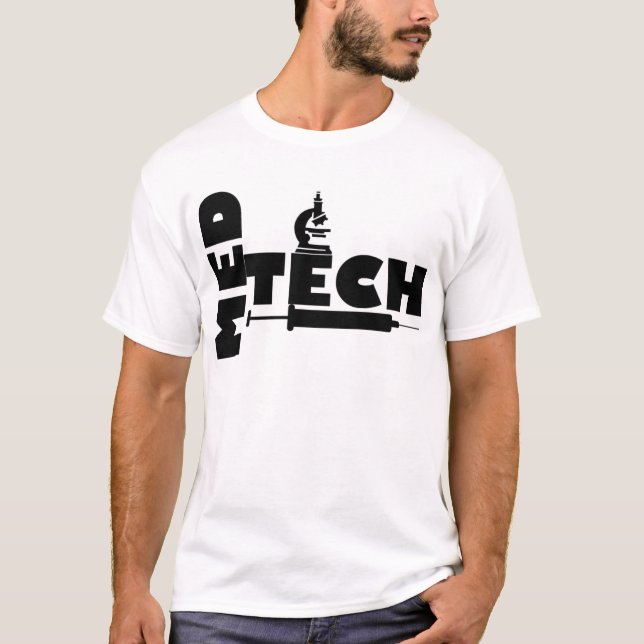 MED-TECH MICROSCOPE-SPRUTA-LOGOTYP TRÖJA (Framsida)