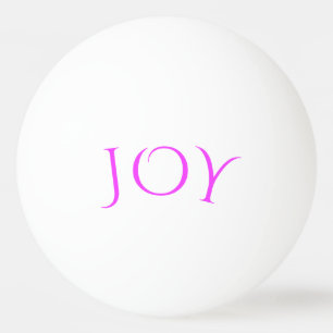 Med text Joy Ping Pong Boll - Anpassade