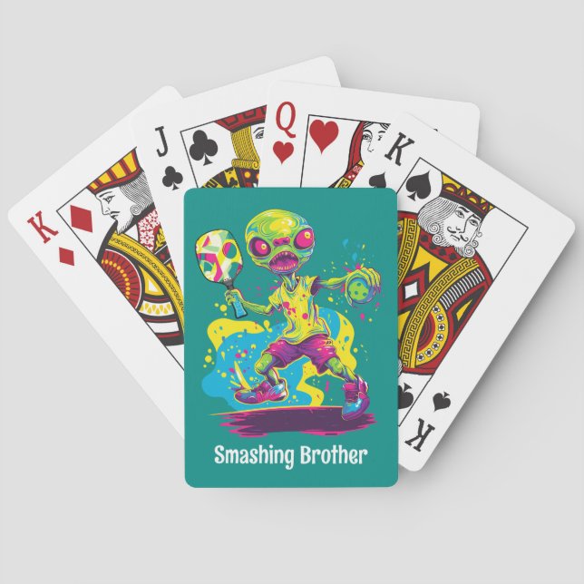Med text Smash Landing Casinokort (Baksidan)