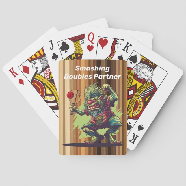 Med text Trollpatrullen – Kort som krossar Casinokort (Baksidan)