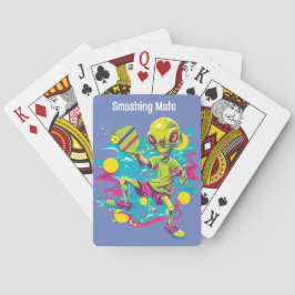 Med text ”UFO-No! Pickle Panic-kort Casinokort