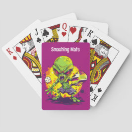 Med text Utomjordiskt Kaos Casinokort