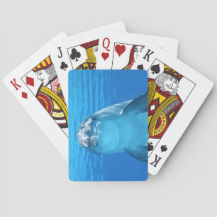 Med textsidan upp slut för delfin casinokort