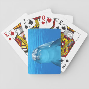Med textsidan upp slut för delfin casinokort